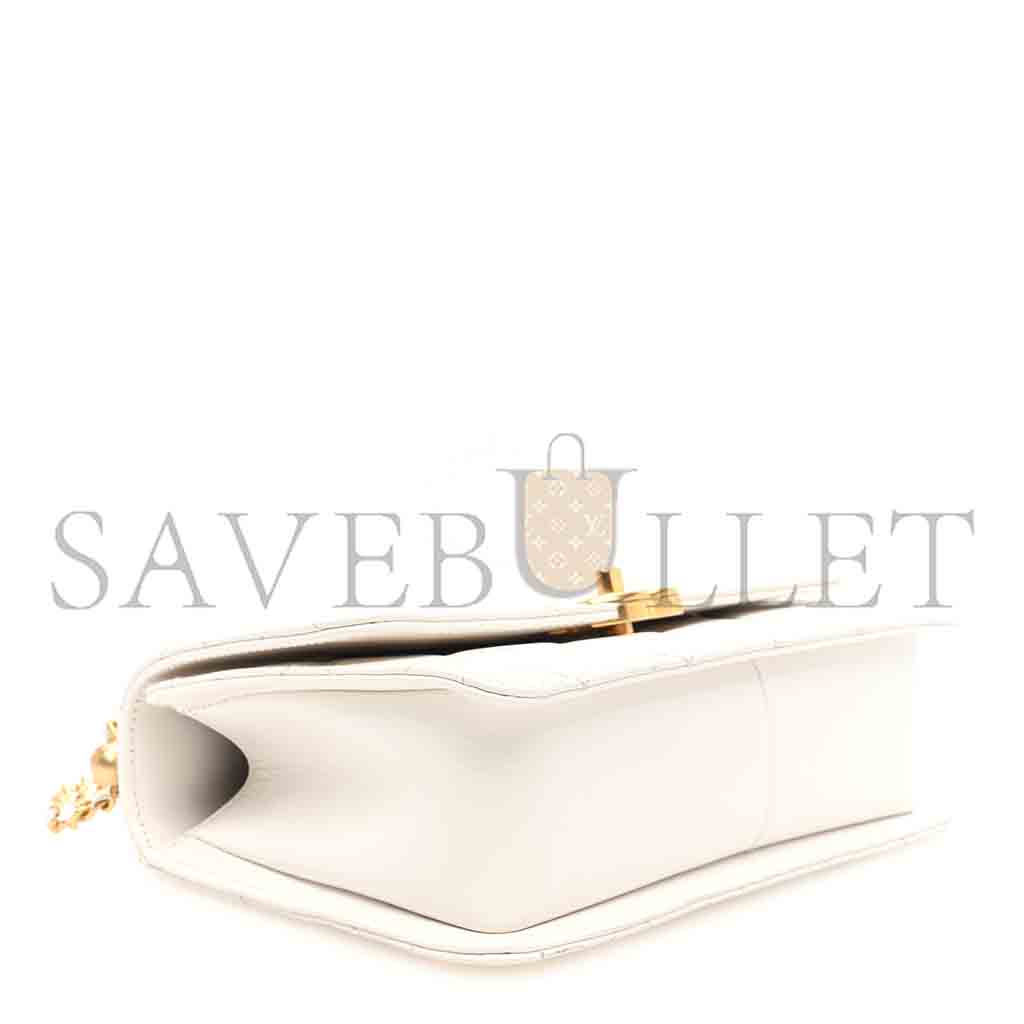 CHANEL MASTER CALFSKIN QUILTED PERFECT FIT FLAP WHITE (19*12*8cm)
